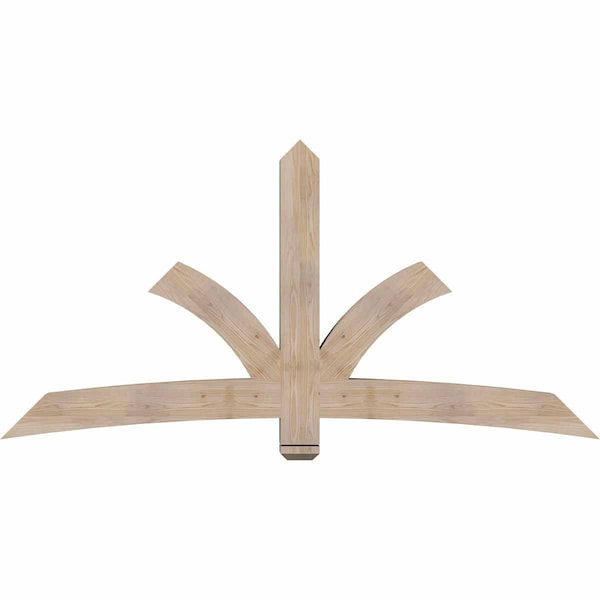 Ekena Millwork Davenport Smooth Timber Gable Bracket, Douglas Fir, 84"W x 42"H x 5 1/2"D x 5 1/2"F, 12/12 Pitch GBW084X42X0606DAV00SDF - main